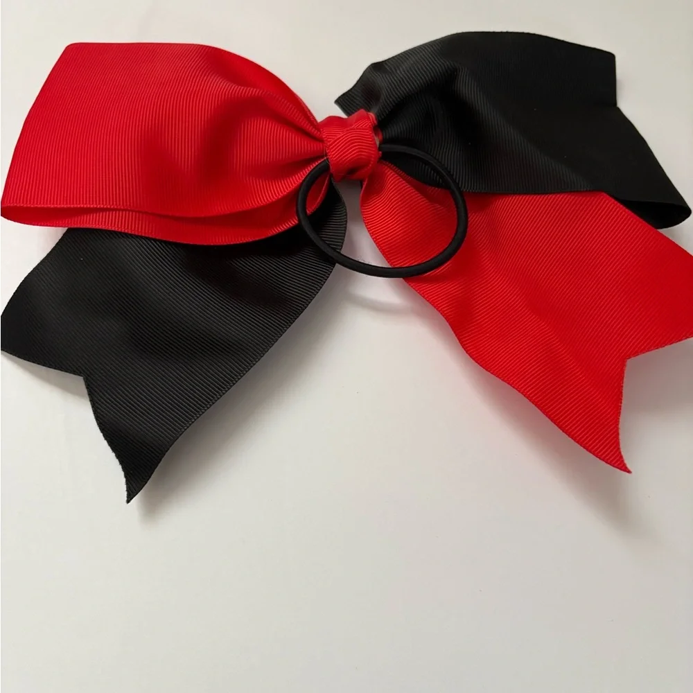 Red and Black Hair Bow